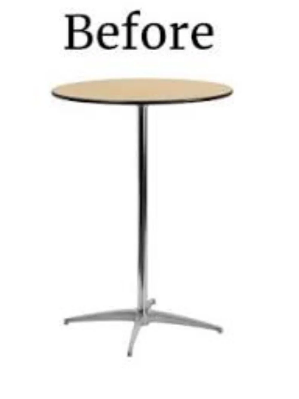2 Pack White Spandex Cocktail Tablecloth Covers 30–32